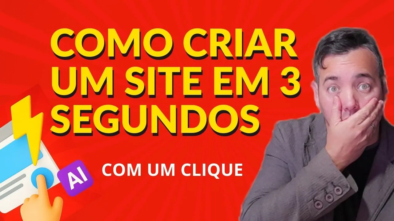 Como criar um site em 3 segundos com Inteligência artificial com um clique apenas - Site com AI