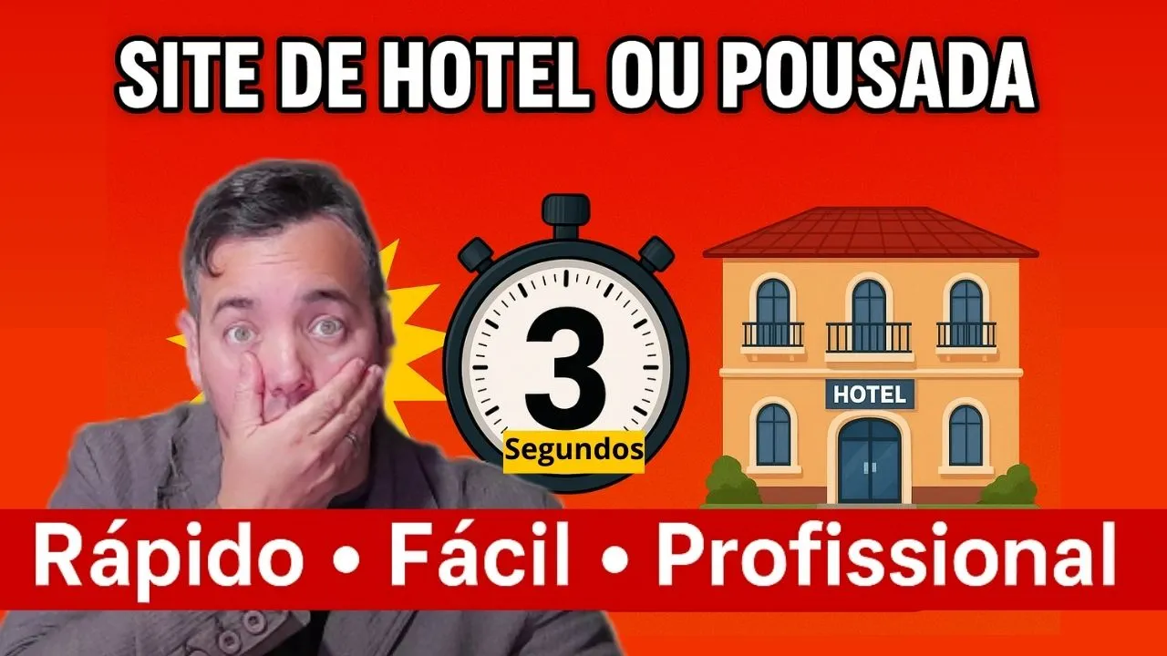 Crie um Site para Hotel em Apenas 3 Segundos! Site de Hotel ou Pousada em 3 Segundos -Sem Programar